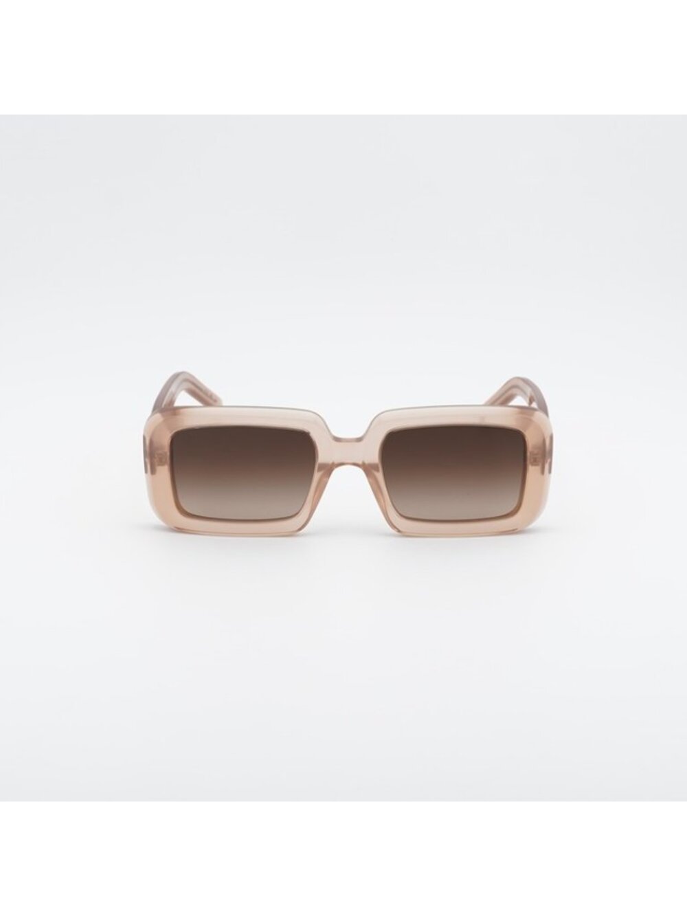 Saint Laurent SL534 SUNRISE 014 Sunglasses Orange Rectangle Frame, Brown Lenses - Picture 3 of 12